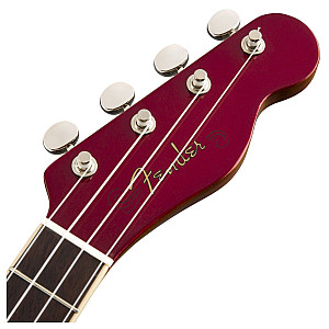 Fender Zuma Classic Concert Ukulele, Walnut FB, Candy Apple Red